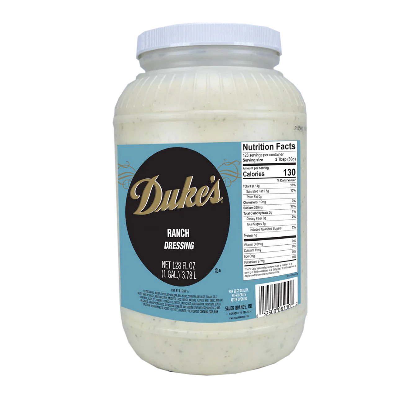 Duke s Ranch Dressing, 1 Gallon, 4 Per Case
