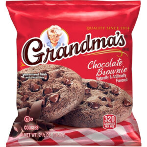 Grandma s Cookie Chocolate Brownie,2.5 Oz, 60/Case