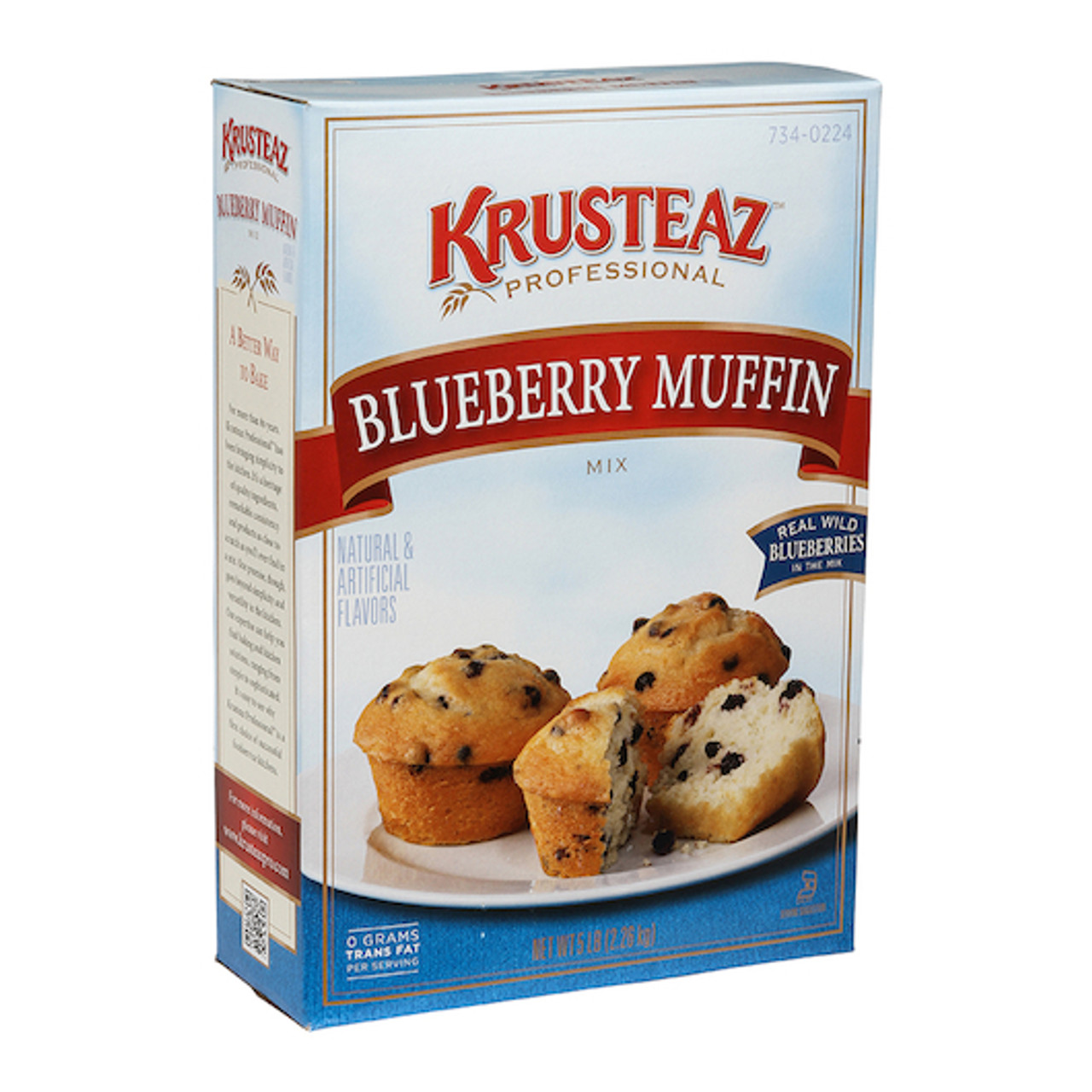 Krusteaz Professional Blueberry Muffin Mix, 5 Pound, 6/Case