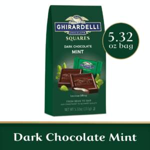 Ghirardelli Dark Chocolate Mint Squares, 5.32 Ounce, 6 Per Case