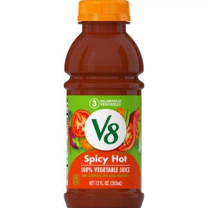 V8 Spicy Hot Vegetable Juice, 12 Fluid Ounces, 12 Per Case
