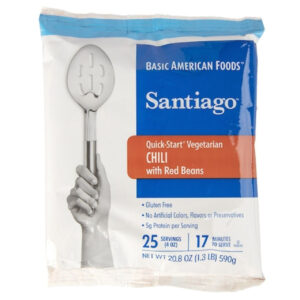 Santiago(R) QUICK-START(R) Vegetarian Chili w/Red Beans, 20.8 Ounce, 6 per Case