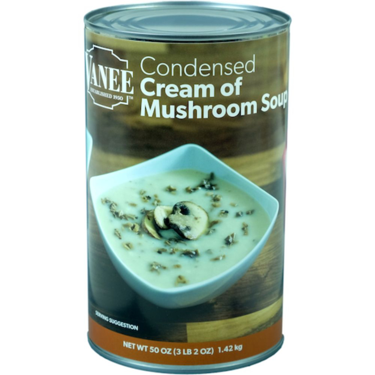 Vanee Cream Of Mushroom Soup, 50 Ounces, 12 Per Case
