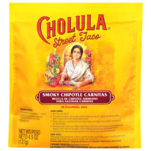 Cholula Street Taco Smoky Chipotle Carnitas Seasoning Packet, 4.5 Ounce, 6 Per Case