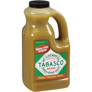 Tabasco Green Pepper Hot Sauce Bulk, 0.5 Gallon, 2 Per Case