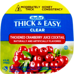 Thick & Easy Clear Thickened Cranberry Juice Honey Consistency 4 Oz, 24 Per Case