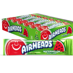 Airheads Single Open Stock Watermelon, 0.55 Ounces, 36 Per Box, 12 Per Case