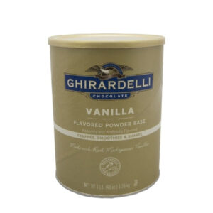 Ghirardelli Premium Vanilla Flavored Powder Base, 3 Pounds, 6 Per Case