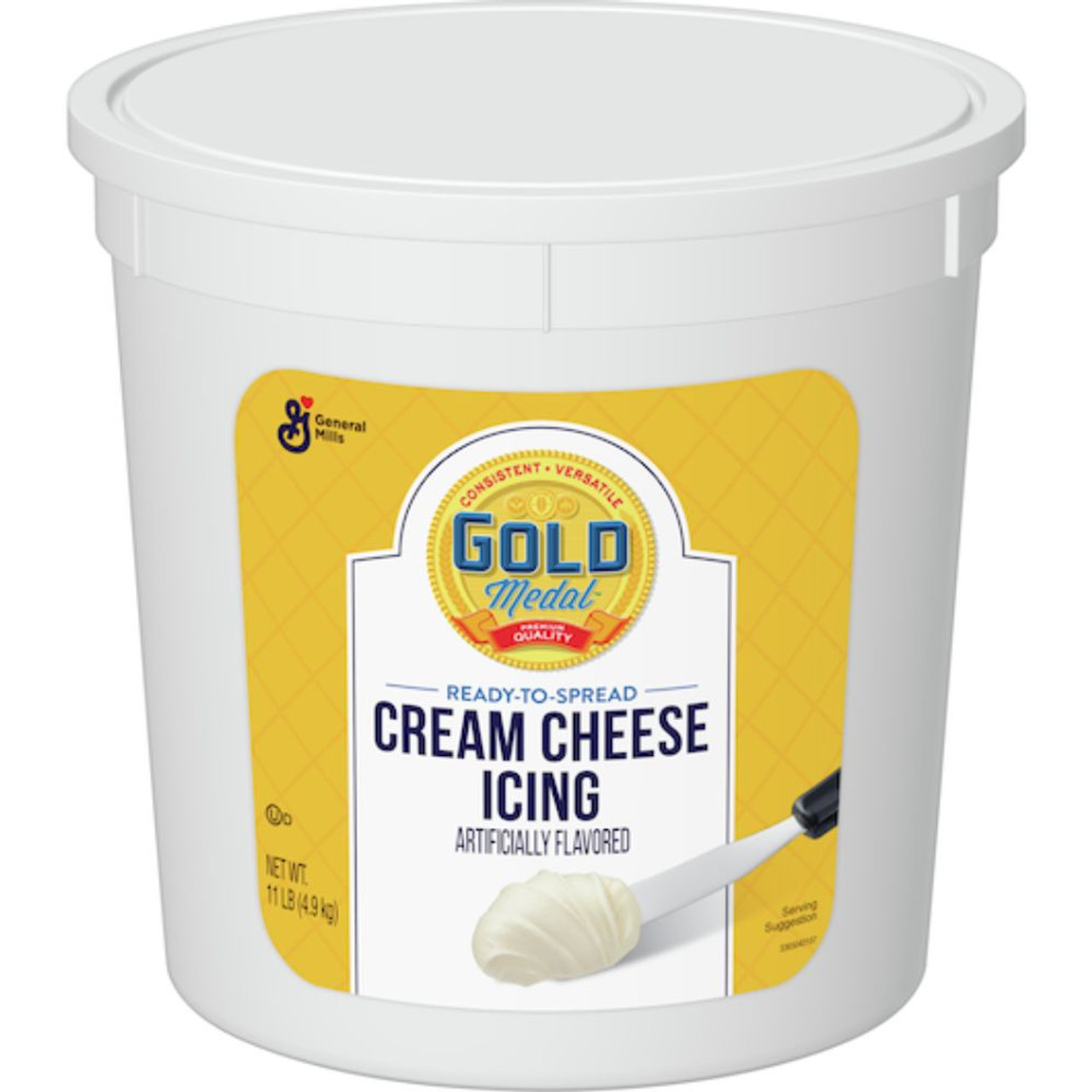 Gold Medal Ready-To-Spread Cream Cheese Icing, 11 lbs. Per Tub, 2/Case