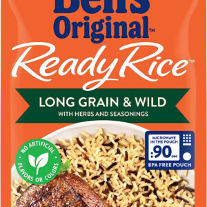 Ben s Original Long Grain & Wild Original Ready Rice, 8.8 Ounces, 12 Per Case