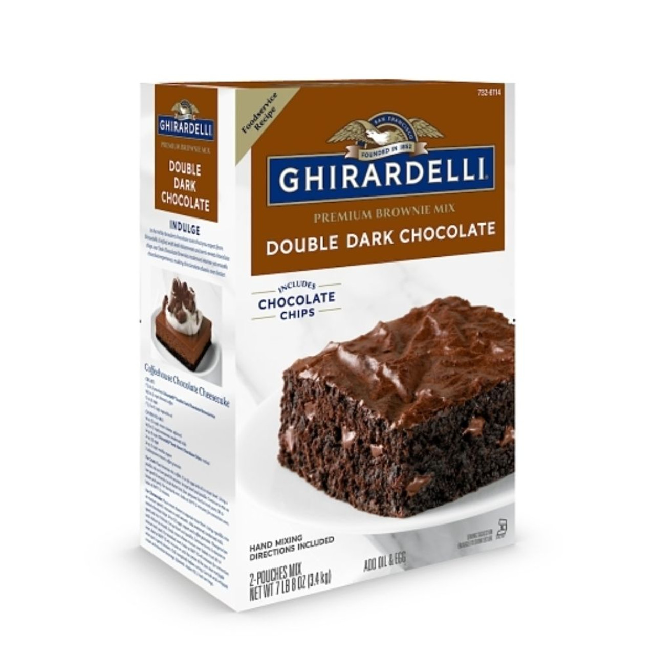 Ghirardelli Double Dark Chocolate Brownie Mix, 7 Pounds, 4 Per Case