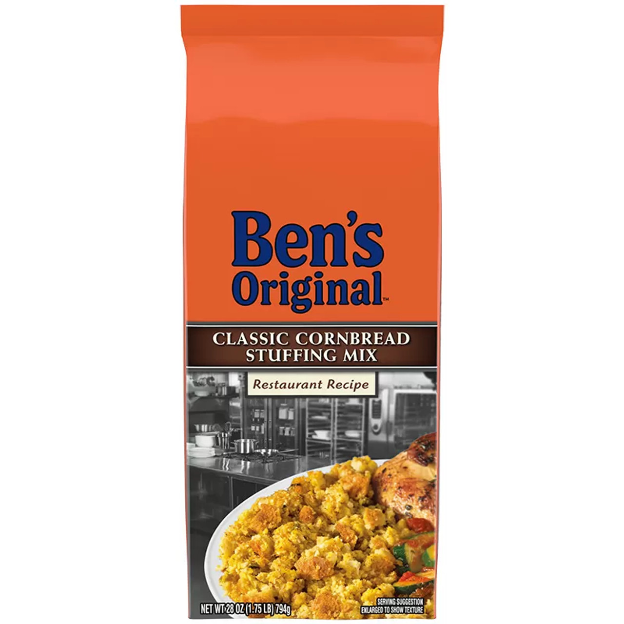 Ben s Original Classic Cornbread Stuffing Mix, 56 Ounces, 6 Per Case