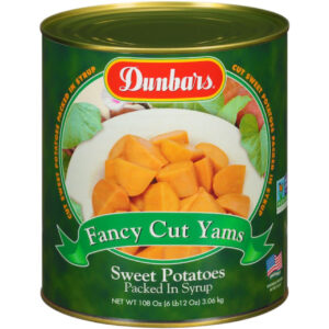 Dunbars Fancy Cut Yams, 108 Ounce, 6 Per Case