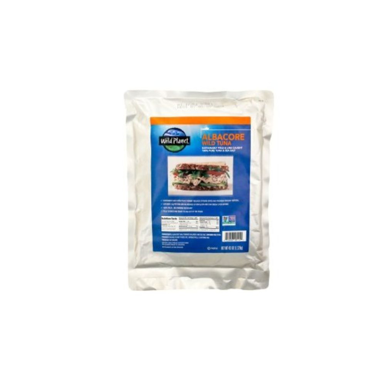 Wild Planet Foods Albacore Tuna With Sea Salt, 43 Ounces, 6 Per Case