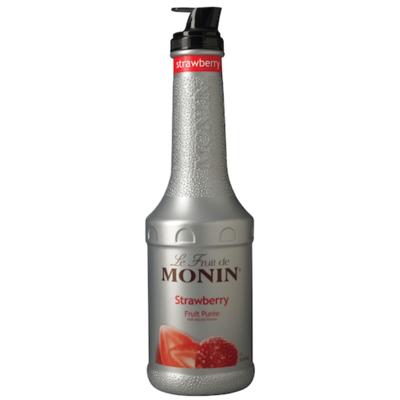 Monin Premium Strawberry Fruit Puree, 1 Liter, 4 Per Case