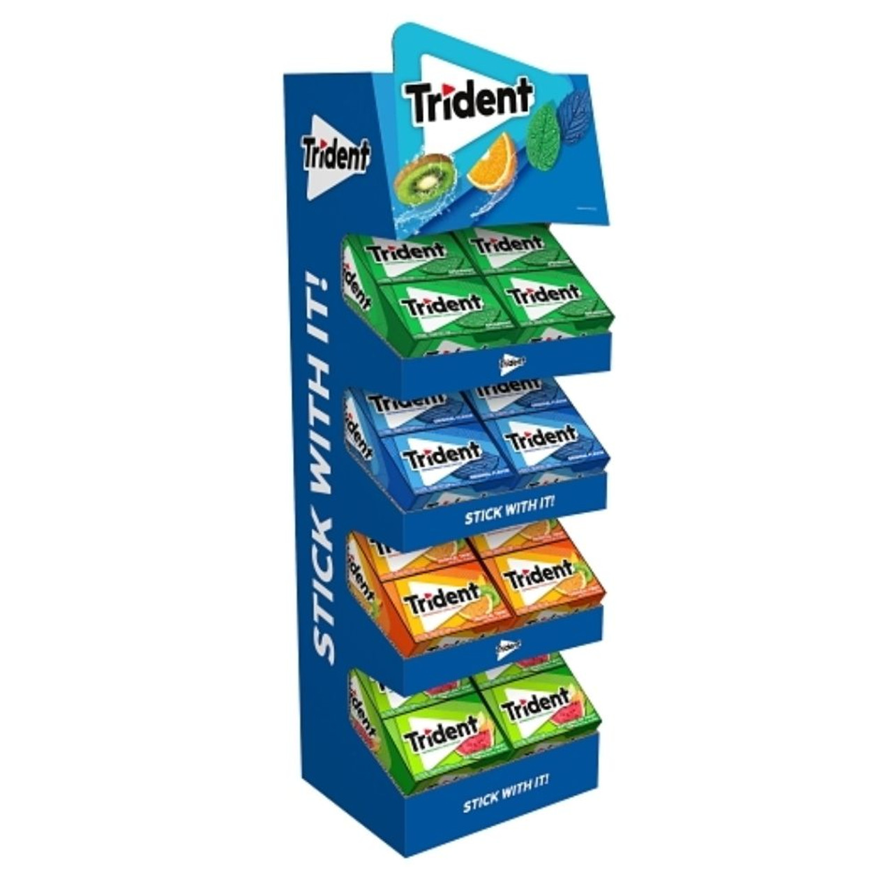 Trident Bubblegum Sugar Free Gum, Mixed Flavors, 108 Count
