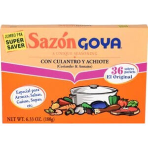 Goya Jumbo Sazon Cilantro, 6.33 Ounces, 15 Per Case