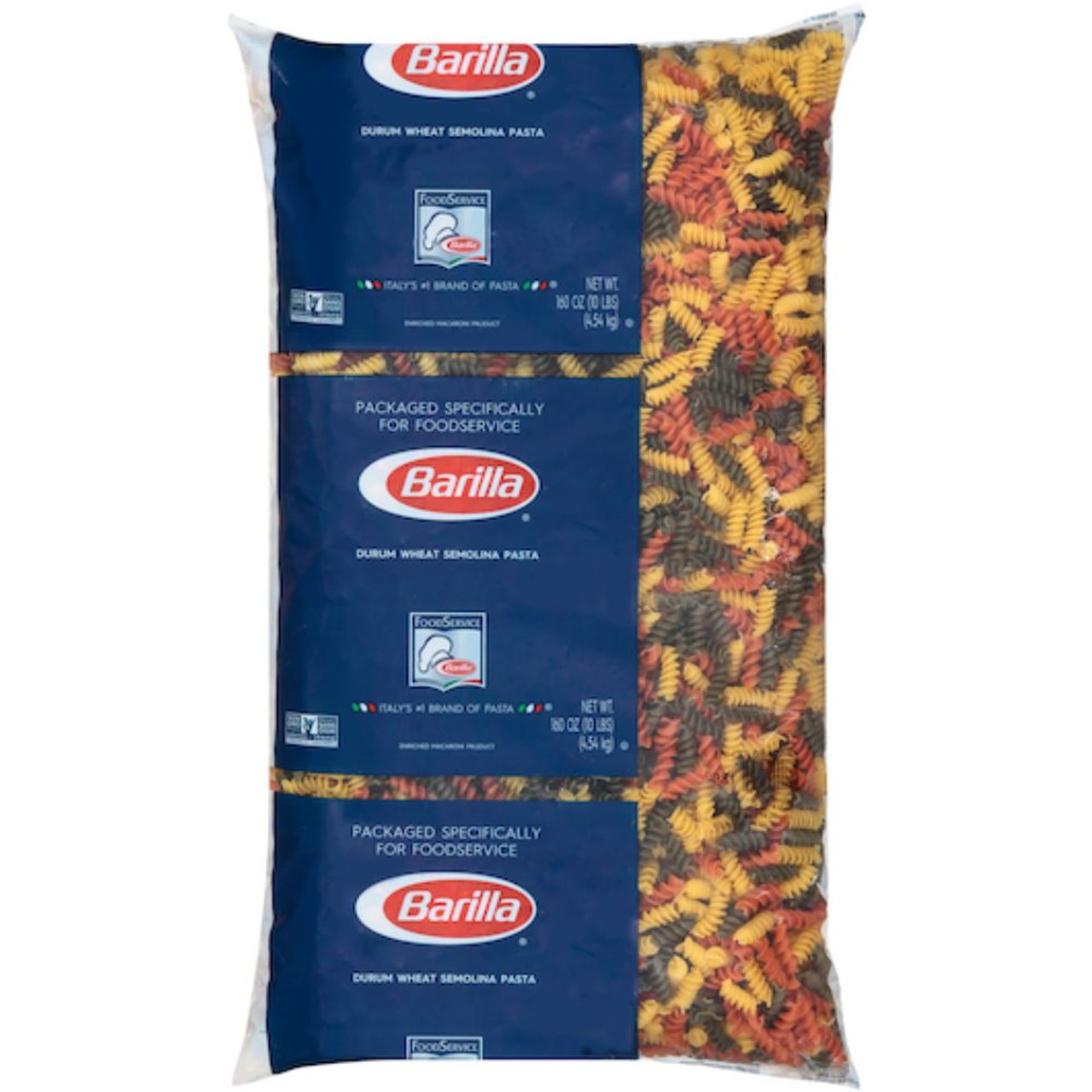 Barilla Tri-Color Rotini, 160 Oz, 2 Per Case