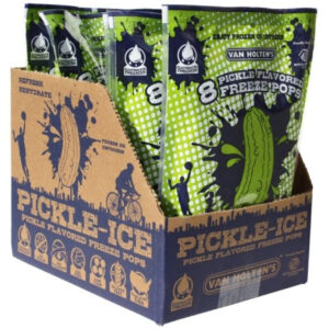 Van Holten s Pickle-Ice Pickle Flavored Freeze Pop 2 Ounce Tube, 48 Per Case