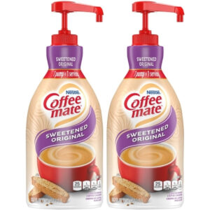 Coffee-Mate Sweetened Original Liquid Creamer, 1.5 L Bottle - 2 Per Case