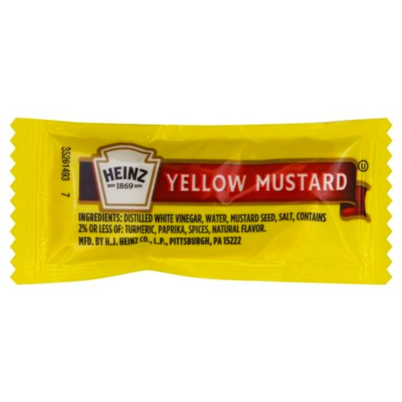 Heinz Mild Single Serve Mustard, .2 Ounces - 500 Per Case