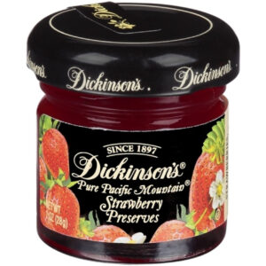 Dickinson Strawberry Preserves, 1 Ounces, 72 Jars Per Case