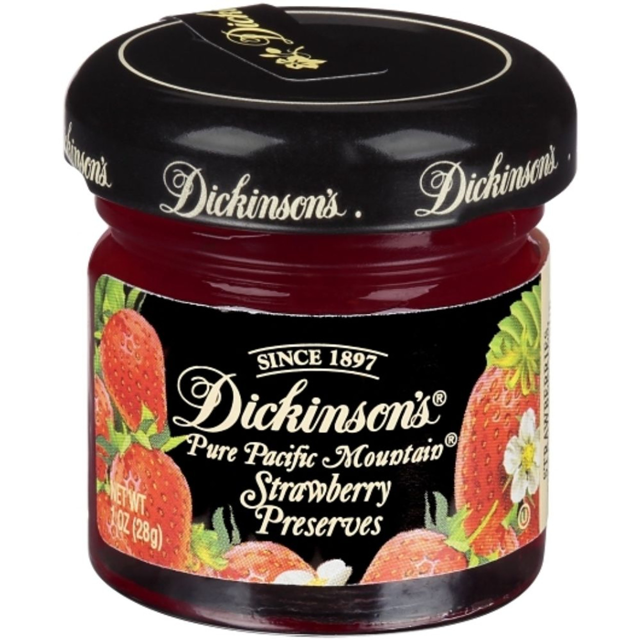 Dickinson Strawberry Preserves, 1 Ounces, 72 Jars Per Case