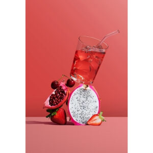 Tractor Beverage Co Organic Strawberry Dragonfruit Concentrate, 32 Ounce, 12 Per Case