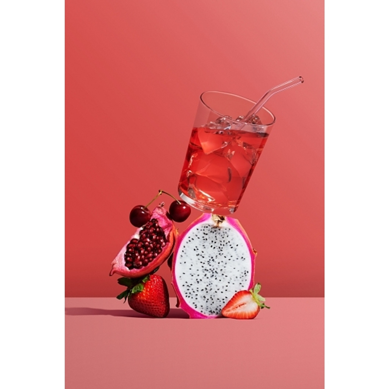 Tractor Beverage Co Organic Strawberry Dragonfruit Concentrate, 32 Ounce, 12 Per Case