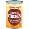 Simply Serve Pureed Chicken, 15 Ounces, 12 Per Case
