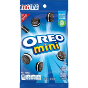 Oreo Mini Cookie Big Bag, 3 Ounce, 36 Packs Per Case