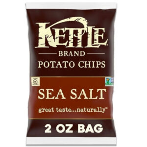 Kettle Foods Sea Salt Potato Chips, 2 Ounces - 6 Per Case