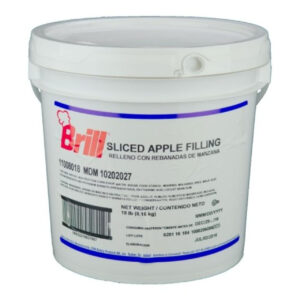 Brill Sliced Apple Filling, 18 Pounds