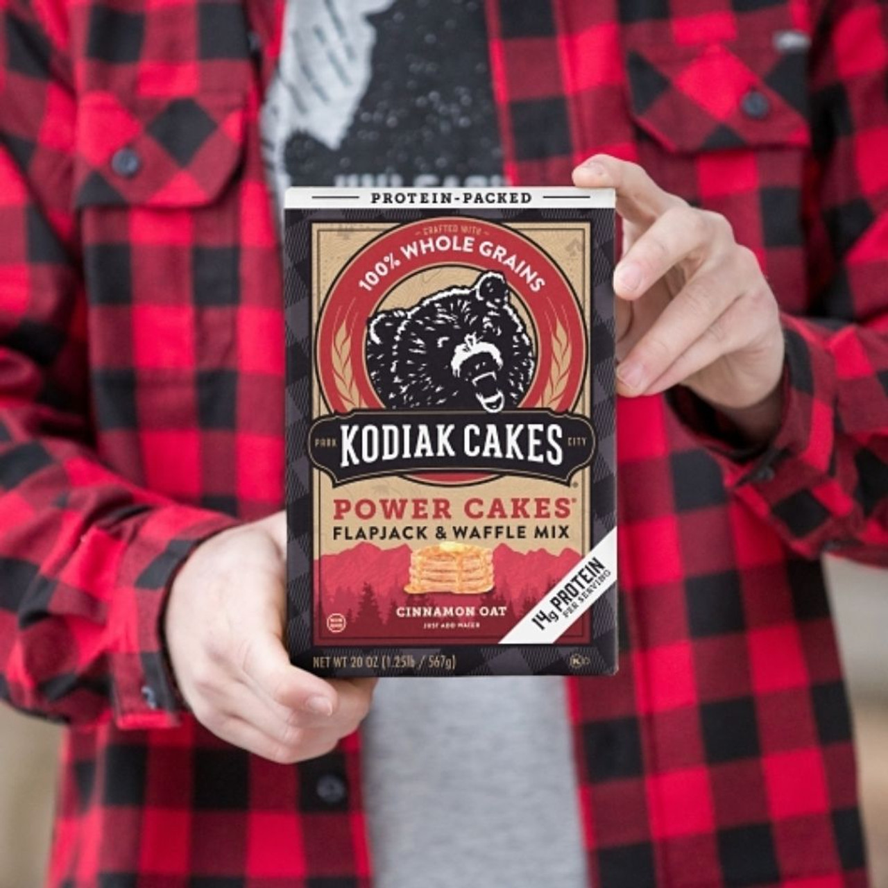 Kodiak Cakes Cinnamon Oat Flapjack Power Cakes, 20 Ounces, 6 Per Case