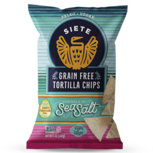 Siete Sea Salt Tortilla Chips, 5 Ounces, 12 Per Case