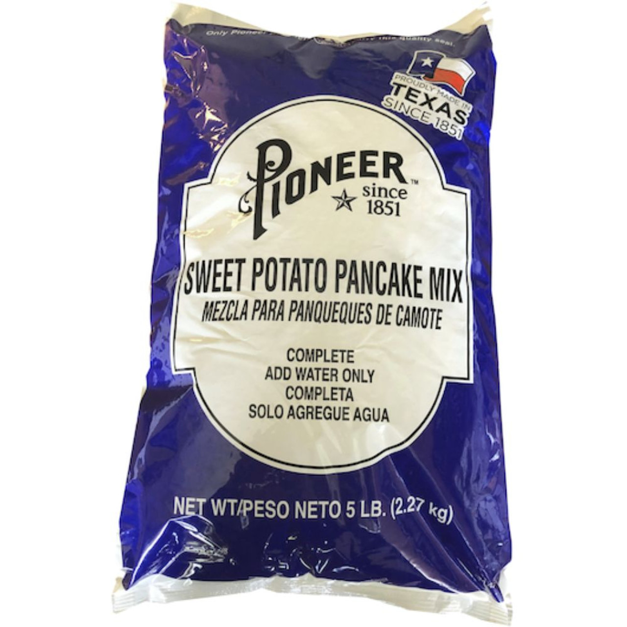 Pioneer Sweet Potato Pancake Mix, 5 Pounds, 2 Packs Per Case