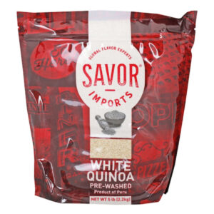Savor Imports Peruvian White Quinoa 5 Pounds -2 Per Case
