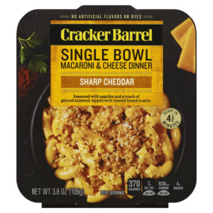 Cracker Barrel Deluxe Liquid Dinner Sharp Cheddar Macaroni and Cheese, 3.8 Ounces/Box, 6 BoxesPer Case