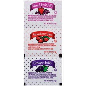 Portion Pac Flavor #12 80 Grape, 80 Strawberry Jam, 40 Mixed Fruit Jelly, 6.25 Pounds