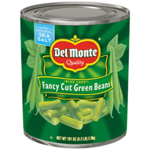 Del Monte Fancy Cut Green Beans, 101 Ounces, 6 Per Case