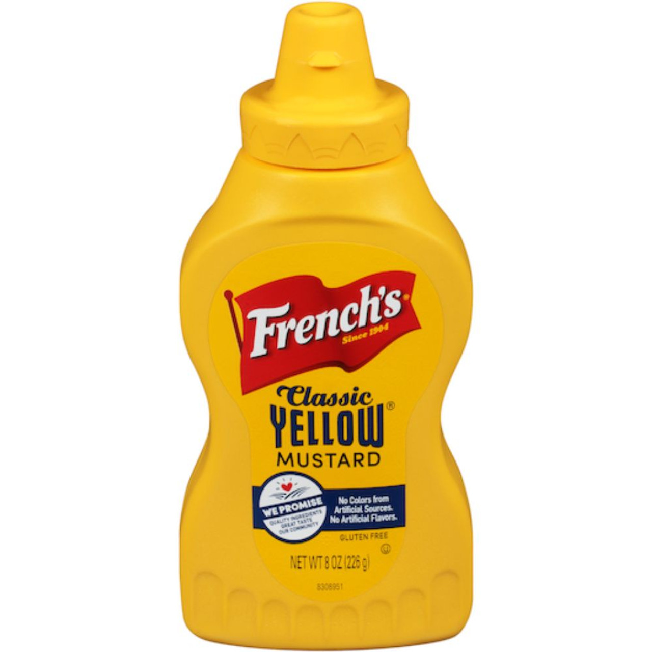 French s Classic Yellow Mustard, 8 Oz Squeeze Bottle, 12 Per Case