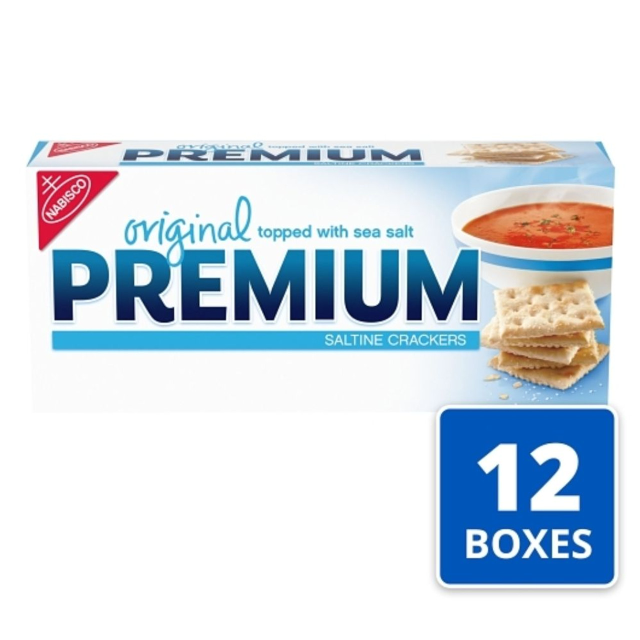 Premium Nabisco Saltine Crackers, 8 Ounces, 12 Per Case