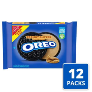 Oreo Chocolate Peanut Butter Cookie, 17 Ounces, 12 Packs Per Case