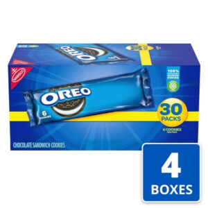 Oreo Single Serve Cookie, 2.4 Ounces, 30 Per Box, 4 Boxes Per Case