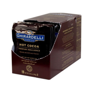 Ghirardelli Premium Double Chocolate Hot Cocoa, 22.5 Ounces, 6 Per Case