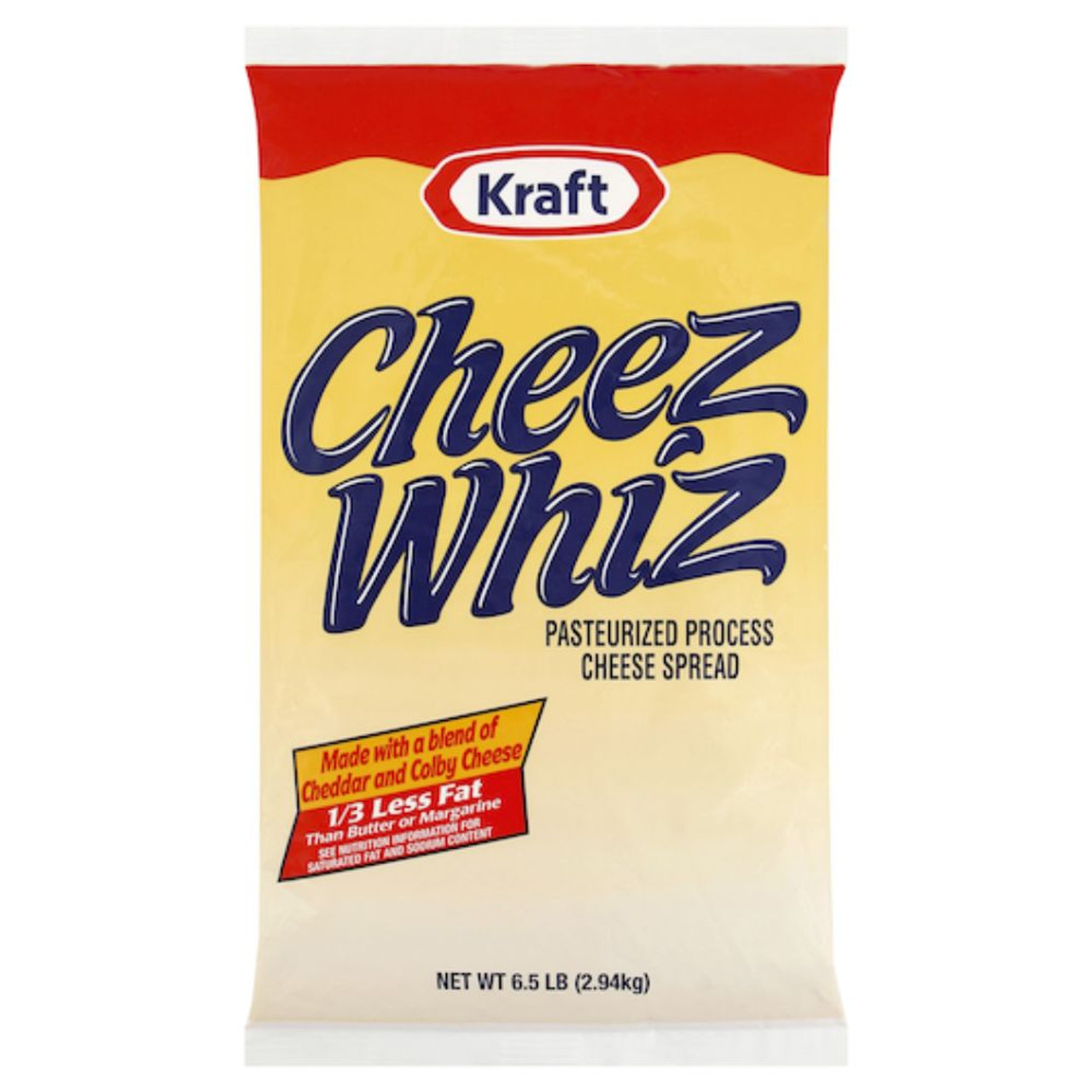 Cheeze Whiz Spread Processed Pouch, 6.5 Pounds, 6 Per Case
