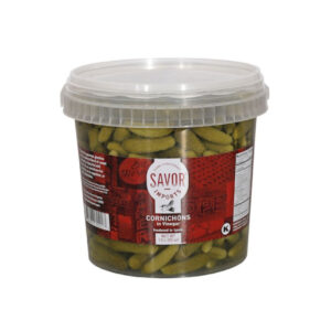 Savor Imports Cornichons in Vinegar, 1.5 Liter, 4 Per Case