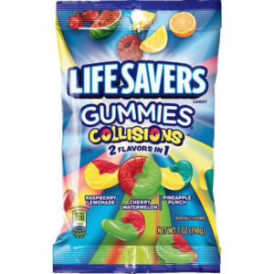 Life Savers Gummies, Collisions 2 in 1, 7 Oz, 12 Per Case