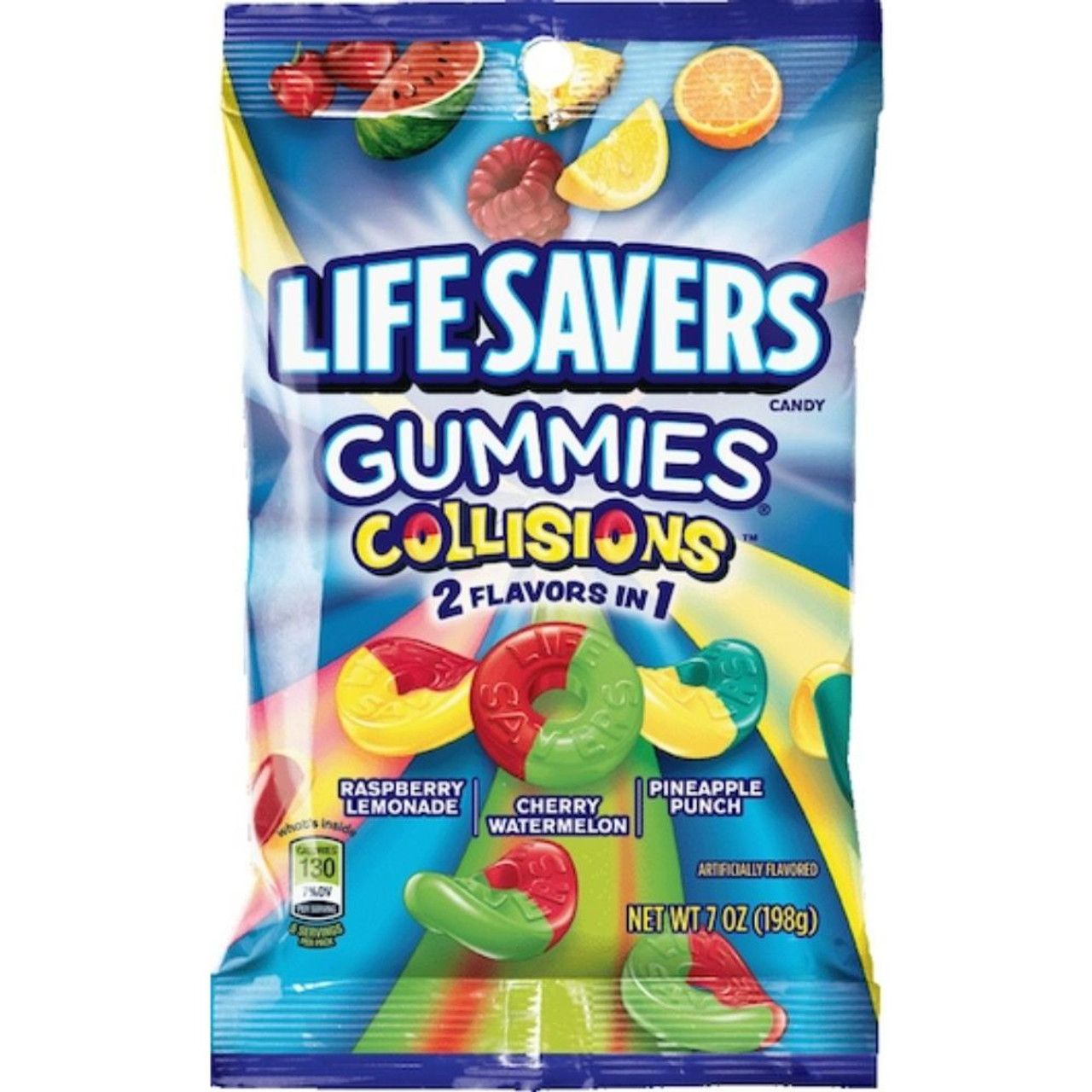 Life Savers Gummies, Collisions 2 in 1, 7 Oz, 12 Per Case