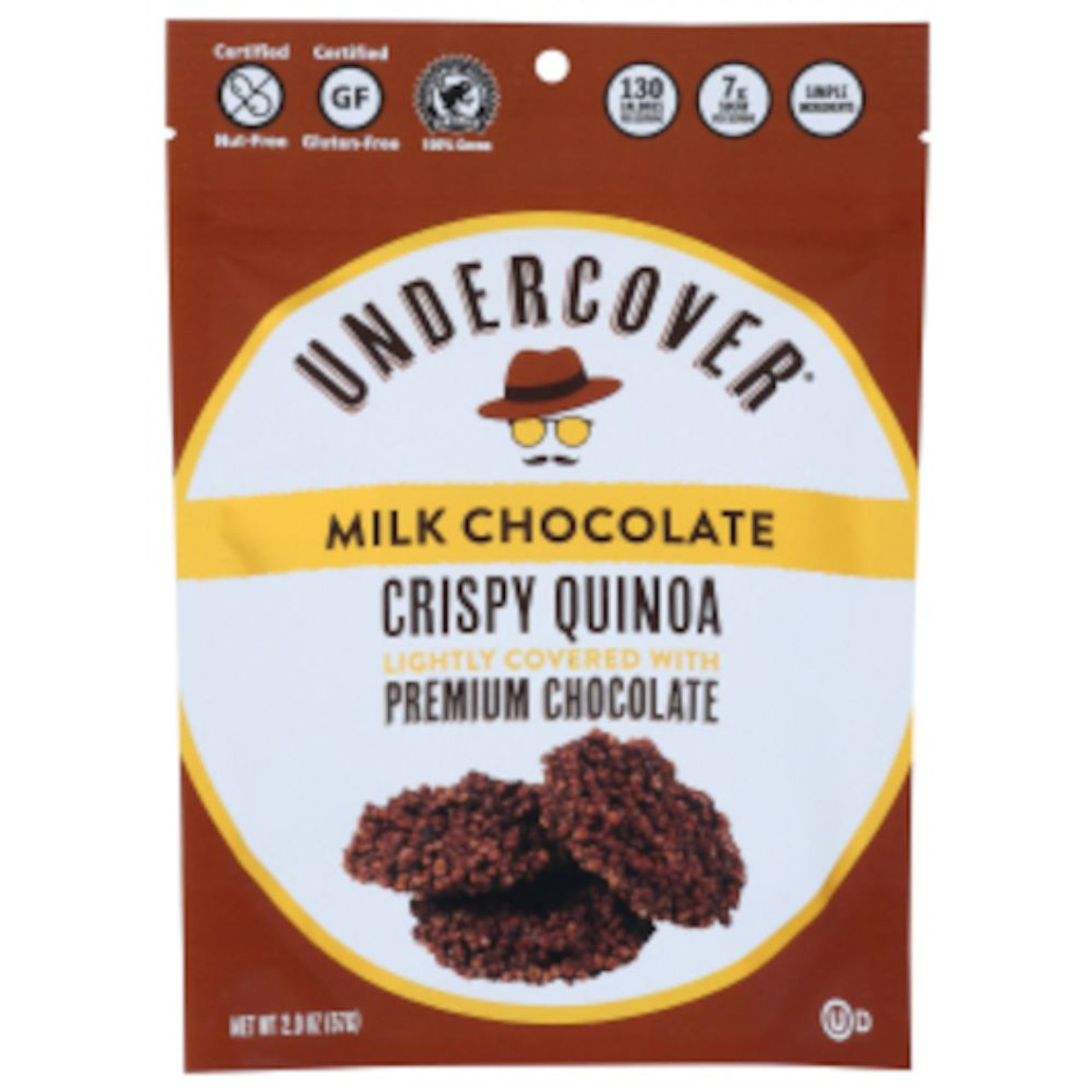 Undercover Snacks Milk Chocolate 2 Ounce Bag, 2 Ounces, 12 Per Case